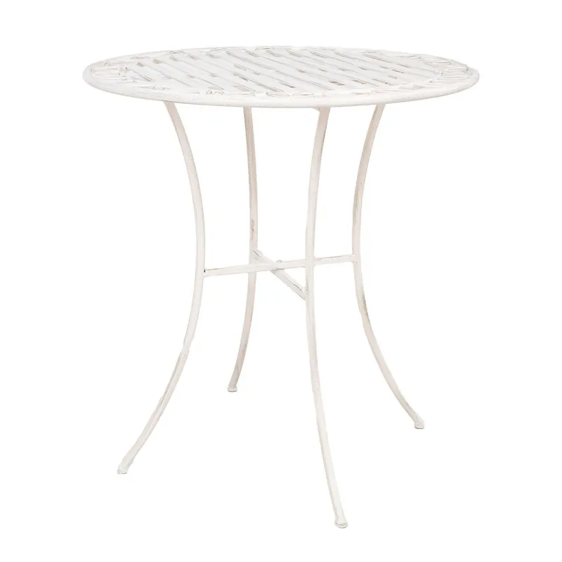 Begränsat antal Bord Jasmine D70x75 cm metall antikvit - Utemöbler