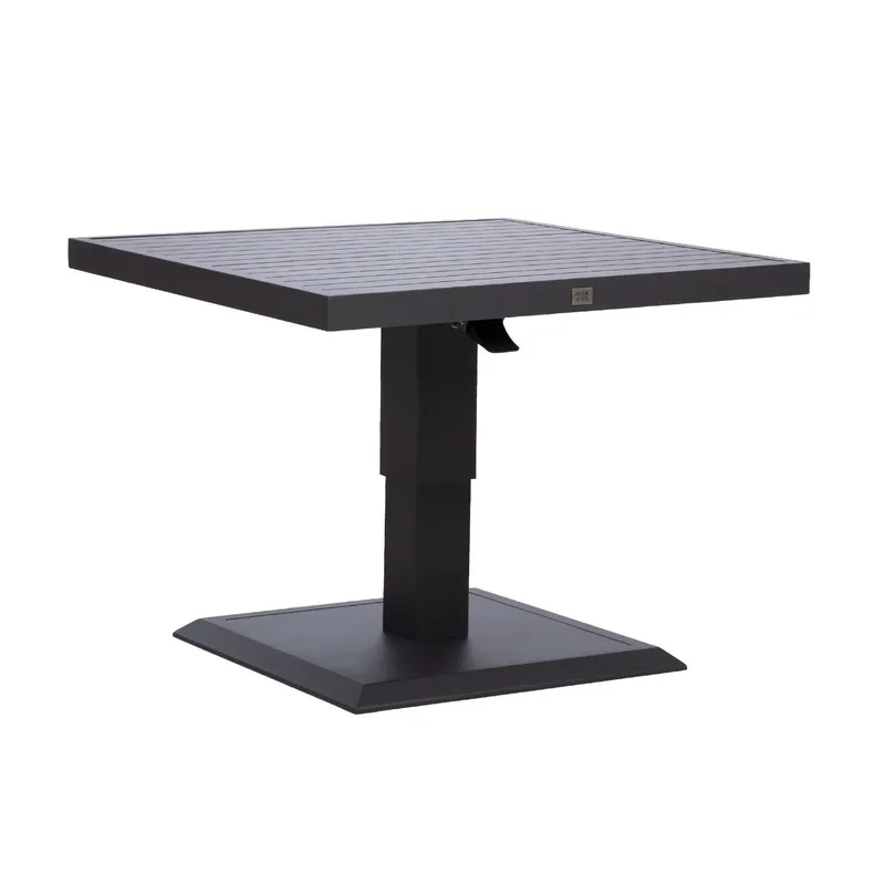 Bord Tomson 85x85x52–75 cm mörkgrå - Utemöbler Sänkt pris