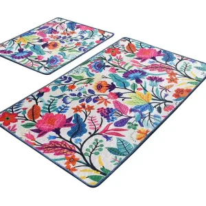Niyanna Badrumsmatta 2-pack Flerfärgad - Textil & mattor Begränsat erbjudande