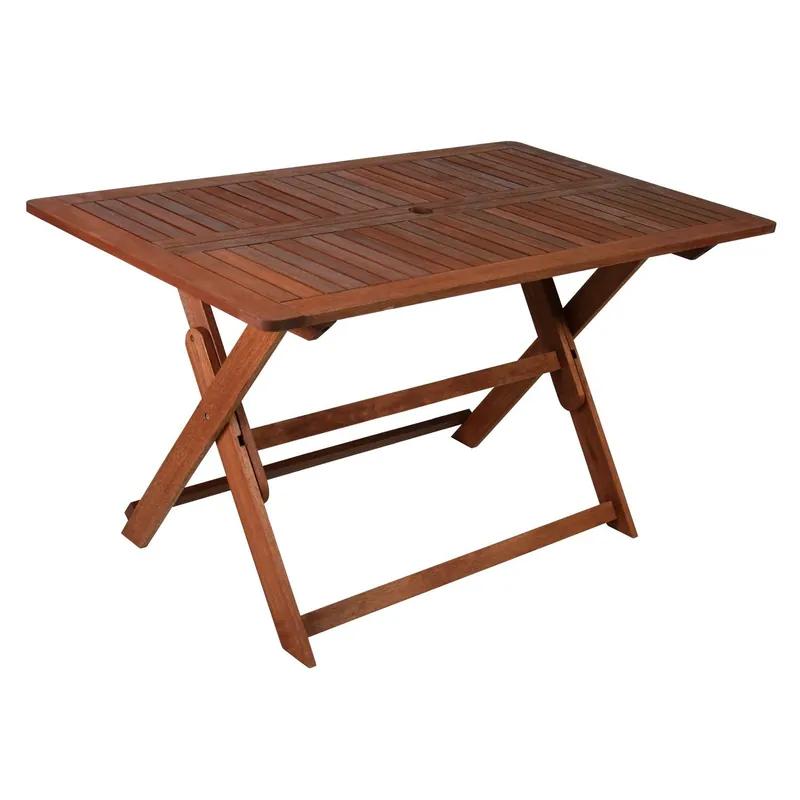 Bord Modena 135x80x74 cm meranti brun - Utemöbler Kampanjpris