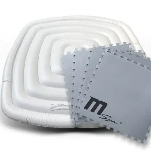 MSpa Energipaket MSpa Fyrkantig (isolermatta, isolerlock) 6 personer - Trädgård & spabad Fynd