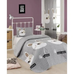 Säker betalning Eponj Home Överkast Grå - Textil & mattor