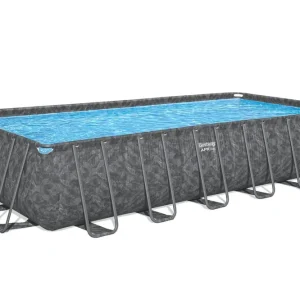 Kampanjpris Bestway Bestway pool ovan mark 7,32 x 3,66 m – 132 cm djup | APX 365™ Rektangulär Stålpool Set (561KG) - Trädgård & spabad