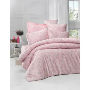 Victoria Satin Bäddset Aprikos - Textil & mattor Bästa pris