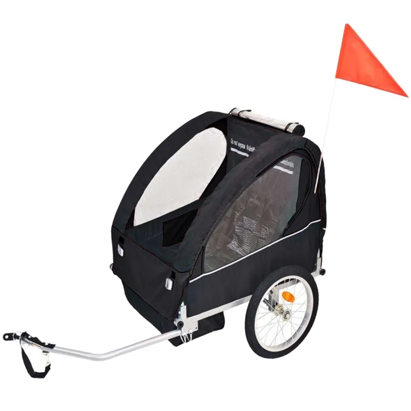 Cykelvagn med 2 säten | Lastkapacitet 40kg | Hopfällbar - Sport & fritid Snabb leverans