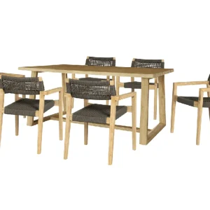 Elegant matgrupp | Sex sittplatser | Modern design och högkvalitativa material | Alex - Utemöbler Rabatter