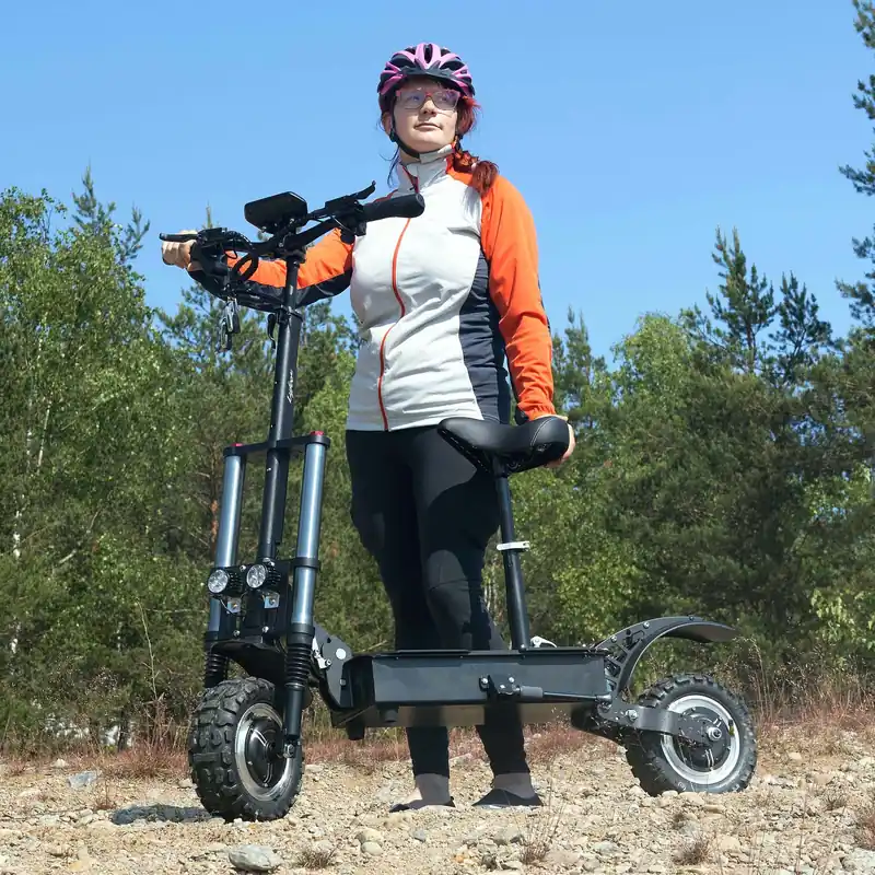 Elscooter 80km/h | 3200W | Hydrauliska bromsar - Sport & fritid Lägg i varukorgen