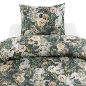 Reapris Påslakanset Enkelsäng 2-Dels Abigail Grön Borganäs of Sweden - Textil & mattor