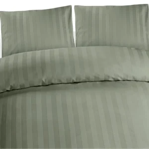 Lågt pris Påslakanset Dubbelsäng 3-Dels Satin Grön - Textil & mattor
