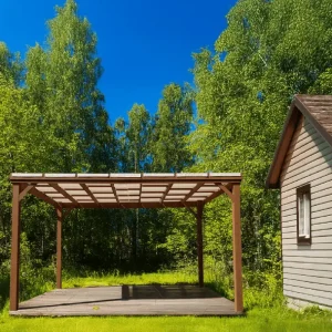 Pergola trä | 3,65x3m | Furu - Utemöbler Nyhet