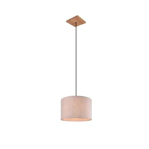 Erbjudandepris Trio Lighting Elmau Taklampa 1L E27 trä/ beige Trä/Beige - Belysning