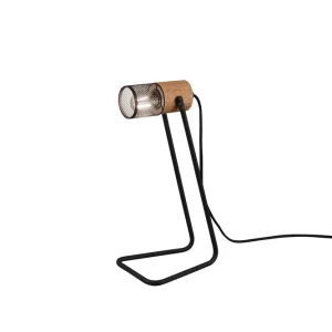 Trio Lighting Tosh bordslampa E27 mattsvart Natur/Matt svart - Belysning Sänkt pris