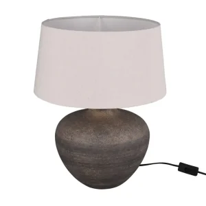 Erbjudande Trio Lighting Lou bordslampa 38cm E14 brun Brun - Belysning