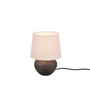 Trio Lighting Lou bordslampa 18cm E14 brun Brun - Belysning Kampanjpris