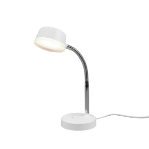 Nyhet Trio Lighting Kiko LED bordslampa vit Vit - Belysning