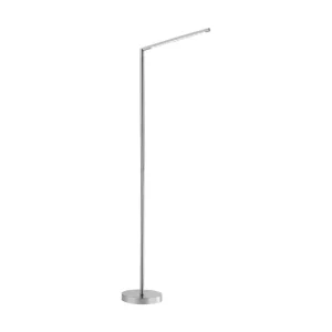 Snabb frakt DAWDA golvlampa, stål Grå - Belysning