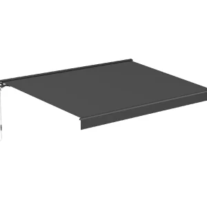 Terrassmarkis helkassett 3x2,5 m | Motor & fjärrkontroll | Mörkgrå - Utemöbler Begränsat antal