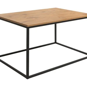 Köp online Illaso Soffbord 100 cm Ekfärg/Svart - Möbler
