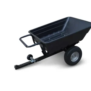 Lågt pris Transportvagn med tippfunktion | 300KG Lastkapacitet & terränghjul | Skjut & dragbar | Svart - Trädgård & spabad