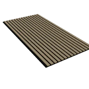 Nyhet Trälamell akustikpanel| 1200x600x18mm | valnöt | 2-pack - Hus & renovering