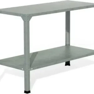 Erbjudande Växthusbord med 2 hyllplan – Stilrent och lättplacerat odlingsbord 115×50×80 cm - Trädgård & spabad