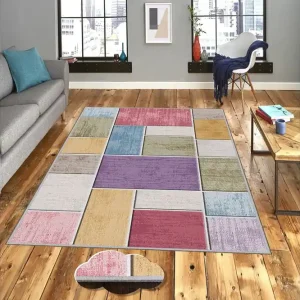 Nyhet Homefesto Matta 120x180 cm Multifärgad - Textil & mattor