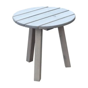 Rolston Sidobord och BlomUtebord Utomhus 50 cm Trä Grå - Utemöbler & utemiljö Begränsat antal