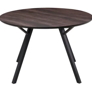 Eirys Runt Matbord 120 cm Brun / Svart - Möbler Köp nu
