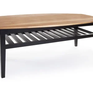 Scandinavian Choice Chicago Soffbord 130 cm med Förvaring Hylla Ek/Svart - Möbler Endast denna vecka