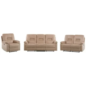 Soffgrupp med USB Bergen Beige Beige - Möbler Snabb leverans