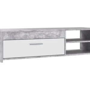 Fynd Iztaza Tv-bänk 120 cm Betonggrå/Vit - Möbler