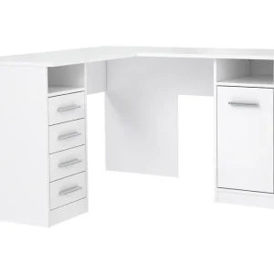 Handla nu Baacwood Skrivbord 125 cm Vit - Möbler