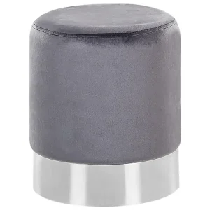 Sittpuff Brigitte Grå/Silver Grå/Silver - Möbler Fynd