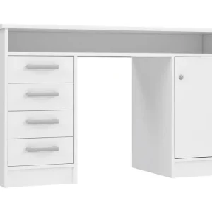 Baacwood Skrivbord 126 cm Vit - Möbler Kampanj