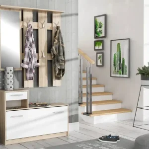 Expressleverans Breslau Hallmöbelset 98x180 cm Beige/Vit - Möbler