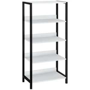 Rabatter Plattpark Bokhylla 35x60 cm Vit/Svart - Förvaring