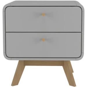 Billig Olivet Sängbord 51 cm Grå - Möbler