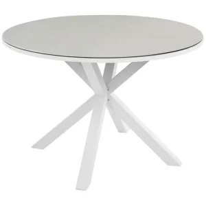 Runt bord Maletto Vit/Beige/Grå Vit/Beige/Grå - Utemöbler Reapris