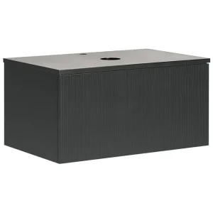 Tvättställsskåp Alzira Svart, 80x52x40 cm Svart, 80x52x40 cm - Hus & renovering Snabb leverans