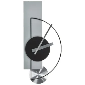 Väggklocka Cevins Grå/svart/silver Grå/svart/silver - Inredning Beställ idag