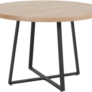 Agios Matbord Runt 110 cm Natur/Svart - Möbler Handla nu