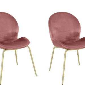 Premium Ottine Matstol Rosa/Mässing - Möbler