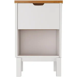 Begränsat antal Crotone Sängbord 38 cm Vit - Möbler