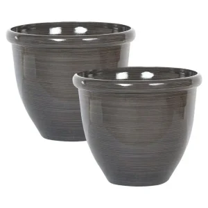 Begränsat erbjudande Trädgårdskruka Tesalia set om 2 44x44x38 cm 44x44x38 cm - Trädgård & spabad