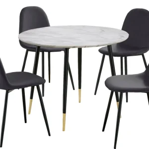 Erbjudandepris Oktoos Matgrupp 100 cm Antracit/Vit - Möbler