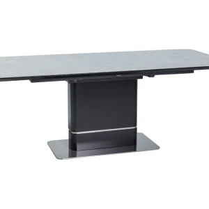 Psyri Förlängningsbart Matbord 160 cm Keramik/Grå/Svart - Möbler Lågt pris