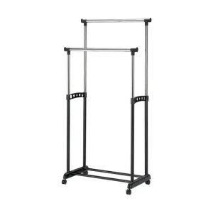 Novarina Klädställning 83x43 cm Svart/Silver - Förvaring Populärt val