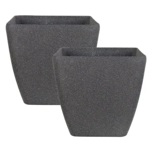 Begränsad tid Trädgårdskruka Zeli set om 2 34x34x34 cm 34x34x34 cm - Trädgård & spabad