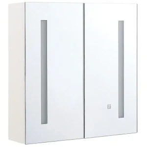 Rea Badrumsskåp med spegel Chabunco Vit, Silver Vit, Silver - Hus & renovering