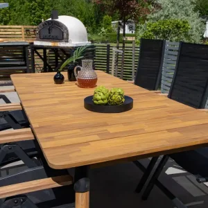 Nedsatt pris Venture Home Julian Matbord Utomhus 210 cm Svart/Brun - Utemöbler & utemiljö